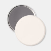 Aimant Coquillage blanc FFF5EE - Option pour ajouter un n (Recto/Verso)