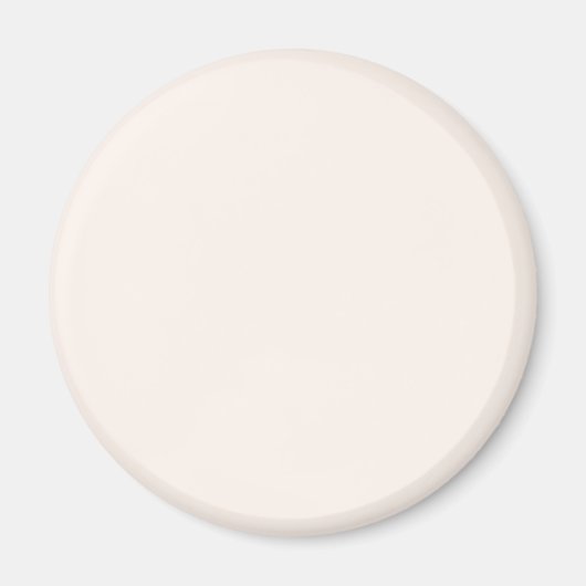 Aimant Coquillage blanc FFF5EE - Option pour ajouter un n (Devant)