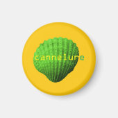 Aimant coquillage cannelure (Devant)