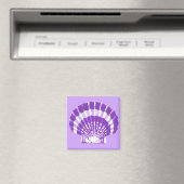 Aimant Coquillage - violet et blanc (In Situ (Lave-vaisselle))