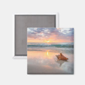 Aimant Coquille de conches sur la plage | Jamaïque (Recto/Verso)