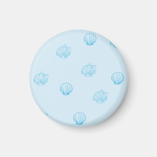 Aimant Coquilles Saint-Jacques Contour Minimalisme (Devant)