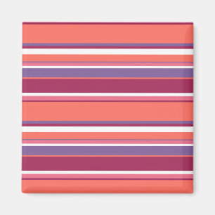 Aimant Corail vivant, bandes rouge et violet
