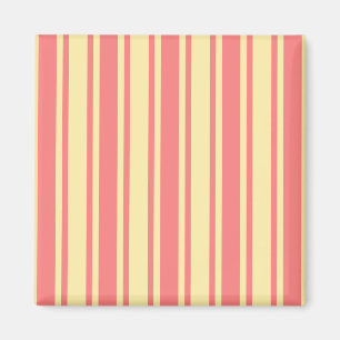 Aimant Coral and yellow candy stripes
