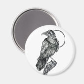 Aimant Corbeau Amical (Recto/Verso)