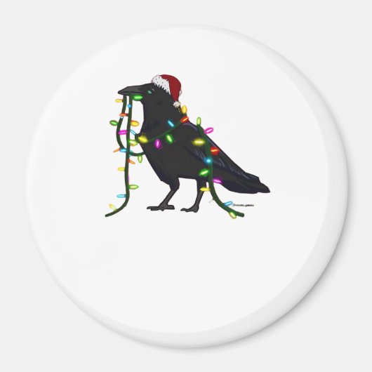 Aimant Corbeau de Noël C'est la saison (Devant)