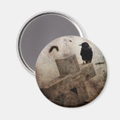 Aimant Corbeau gothique (Recto/Verso)