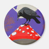 Aimant Corbeau Mystique Gothique (Devant)