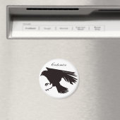 Aimant Corbeau noir vol Thunder_Cove (In Situ (Lave-vaisselle))