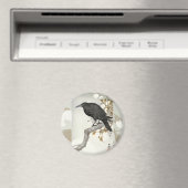 Aimant Corbeau Raven Koson Oiseau japonais (In Situ (Lave-vaisselle))