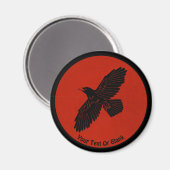 Aimant Corbeau rouge (Recto/Verso)