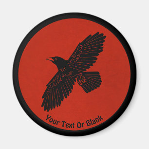 Aimant Corbeau rouge