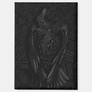 Aimant Corbeau tombé