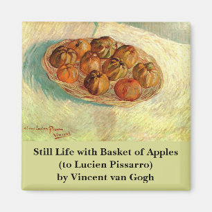 Aimant Corbeille de pommes à Pissarro par Vincent van Gog
