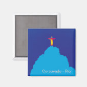 Aimant Corcovado Rio Brasil (Recto/Verso)