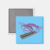 Aimant Corde de saut pourpre (Recto/Verso)