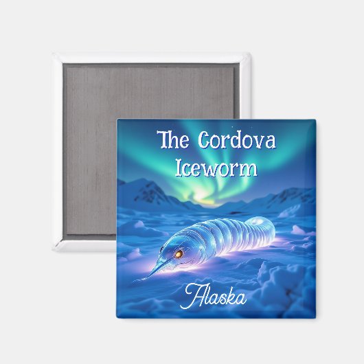 Aimant Cordova Iceworm Alaska Cryptid Myth (Recto/Verso)