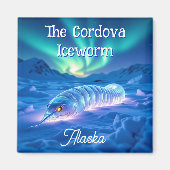 Aimant Cordova Iceworm Alaska Cryptid Myth (Devant)