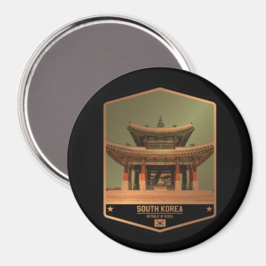 Aimant Corée du Sud (Recto/Verso)