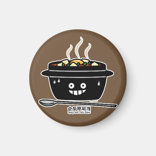 Aimant Coréen Spicy Tofu Stew soupe Sundubu jjiges (Devant)