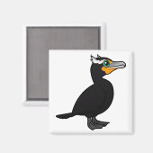 Aimant Cormorant à double crête (Recto/Verso)