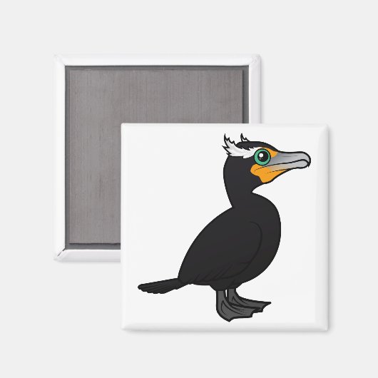 Aimant Cormorant à double crête (Recto/Verso)