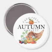 Aimant Corne d'abondance de la récolte d'automne (Recto/Verso)