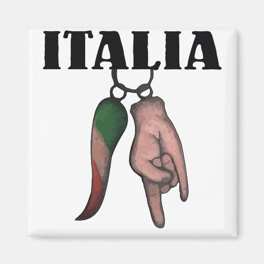 AIMANT CORNE ITALIENNE AUX YEUX MAL, CORNO (Devant)