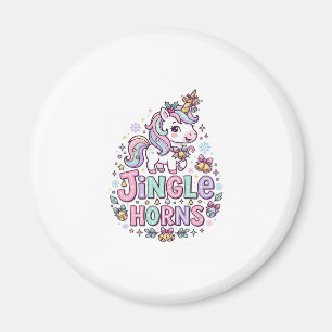 Aimant Cornes de clochettes de licorne Vêtements charmant