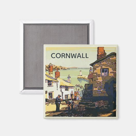 Aimant Cornwall, Royaume-Uni (Recto/Verso)