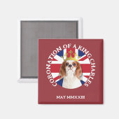 Aimant CORONNEMENT Amusant D'Un Roi Charles Spaniel (Recto/Verso)