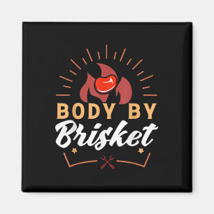 Aimant Corps Par Brisket Funny Bbq Smoker Barbecue Cadeau
