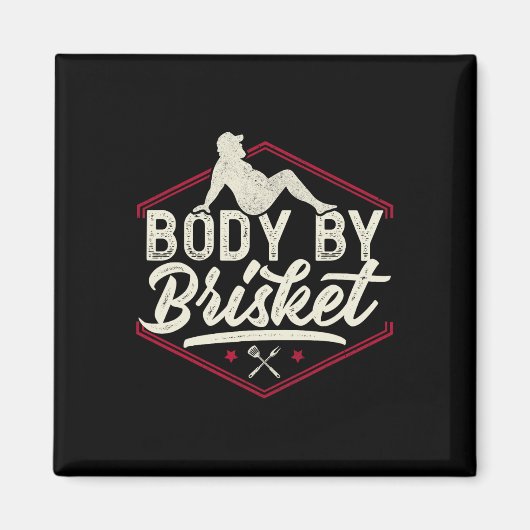Aimant Corps Par Chemise Brisket Funny Steak Lover Grilli (Devant)