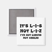 Aimant Correction de l'orthographe de Lis (Recto/Verso)