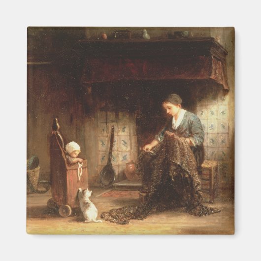 Aimant Correction des filets (huile sur panneau) (Devant)