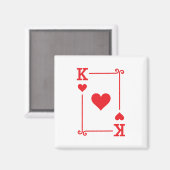 Aimant Correspondance Coeurs Roi Convient Jeux Cartes Mod (Recto/Verso)
