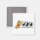 Aimant Correspondance de l'ombre du lion (Recto/Verso)