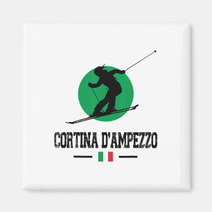 Aimant Cortina D'ampezzo Italie Station de ski Alpes Ital