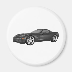 Aimant Corvette 2008 : Voiture de sport : Finition noire