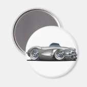 Aimant Corvette Argent Convertible (Recto/Verso)