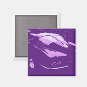 Aimant Corvette Classic/Violet (Recto/Verso)