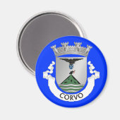 Aimant Corvo Açores - Réfrigérateur magnétique (Recto/Verso)