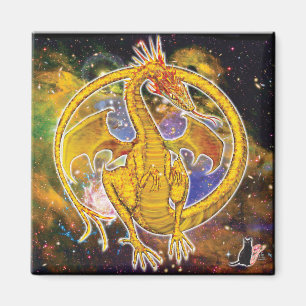 Aimant cosmique de dragon de topaze