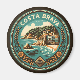 Aimant Costa Brava Espagne Insigne d'Art Voyage