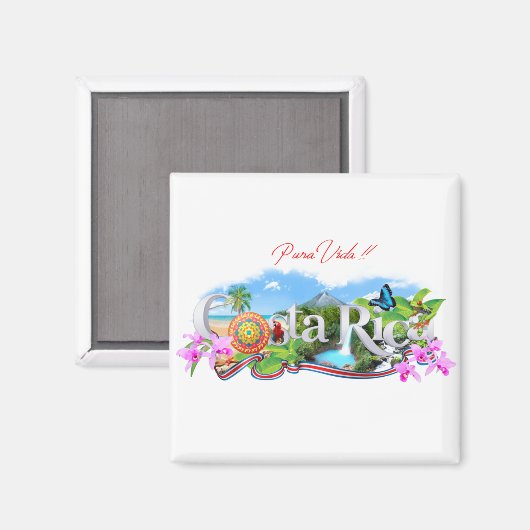 Aimant Costa Rica (Recto/Verso)