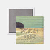 Aimant Costa Rica Beach Wedding Enregistrer la date (Recto/Verso)