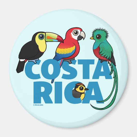 Aimant Costa Rica Birdable (Devant)