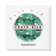 Costa Rica Jungle Feuilles Pura Vida Souvenir