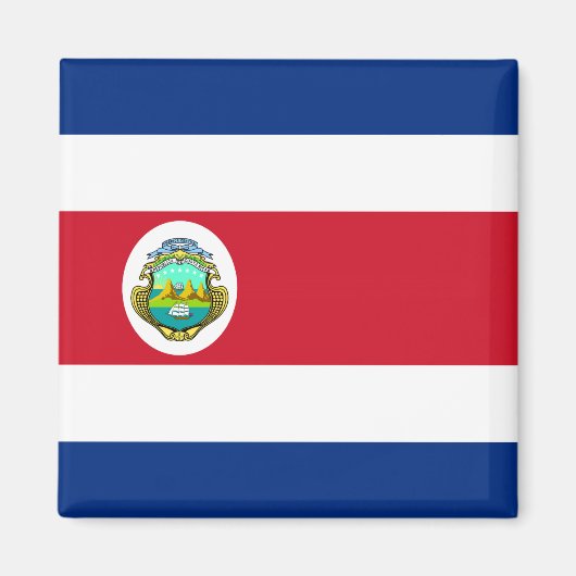 Aimant Costa Rica - Le drapeau national du Costa Rica (Devant)