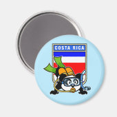 Aimant Costa Rica Plongée sous-marine Panda (Recto/Verso)